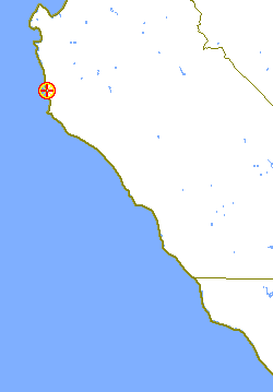 Map locating this point on the Big Sur coast