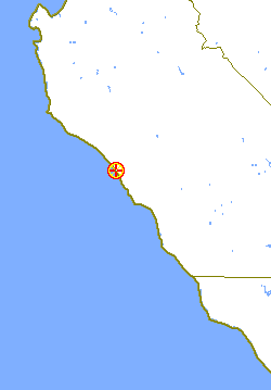Map locating this point on the Big Sur coast
