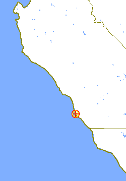 Map locating this point on the Big Sur coast